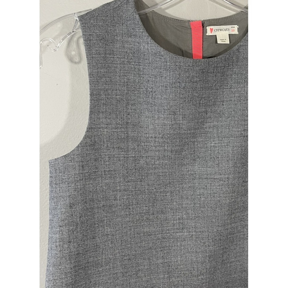 Crewcuts Flutter Hem Light Gray Dress Wool‎ Blend Preppy Style# C8972 Size 10 - Picture 3 of 6